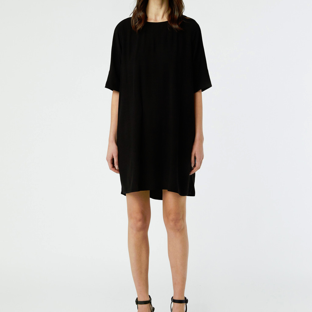 OAK + FORT - Dress 3052 - Black Shift Dress